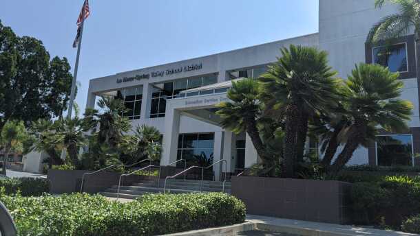 The La Mesa-Spring Valley School District main office. Aug. 27, 2020