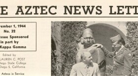 A 1944 issue of "The Aztec News Letter," which collected letters of SDSU alums serving in the military during World War II.  