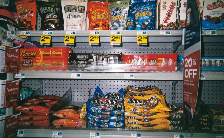 "Have you ever noticed, like when you walk in the store, like most of the time right up front where the cash registers are it's candy, candy. All the healthy stuff is in the back, and right up front is the candy, so it's the first thing you see 'cause everybody knows you're gonna buy it 'cause it's good. It's advertised good. People like it!"