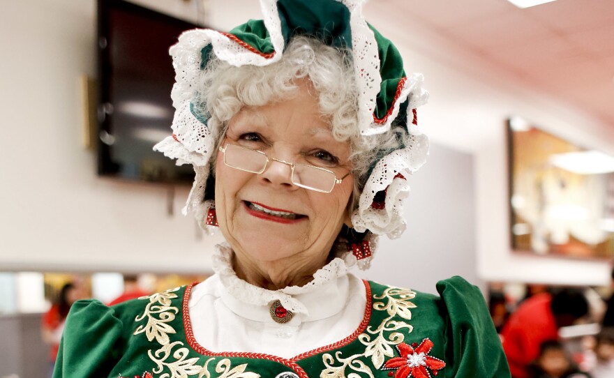 Mrs. Claus poses in 2012 in New York City. Five years ago, "there was rarely a standalone opportunity for Mrs. Claus," says Stephen Arnold, president of the International Brotherhood of Real Bearded Santas. But times are changing up North.