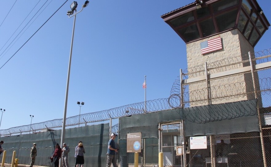 The detention center at Naval Station Guantanamo Bay, Cuba, 2017. President Biden hopes to close the prison before the end of his term.