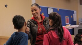 Pictured in this undated photo is Norma Navarro with her 7-year-old son, Angel, and 10-year-old daughter, Aneth. Angel is a citizen but Aneth is not, meaning they'll have significantly different health care experiences.