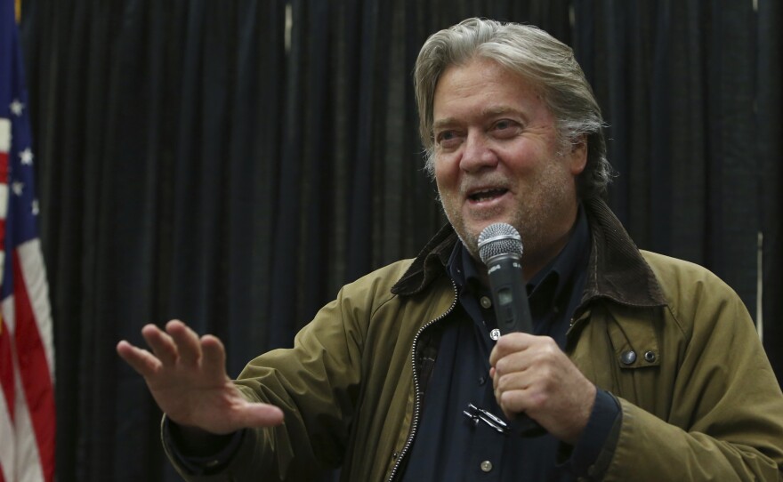A new documentary provides an unsparing look at former Trump adviser Steve Bannon, including his casual talk of apocalypse and trademark look of dissolution.