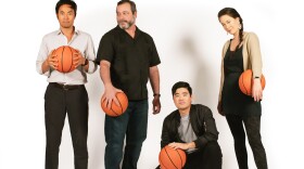 The cast of Cygnet Theatre's production of "The Great Leap" is pictured in this undated photo. From left to right: Edward Chen, Manny Fernandes, Scott Keiji Takeda and Keiko Green.