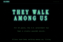 A screenshot of aliens.gov, a new White House web page focuses on immigration enforcement but the design takes inspiration from the X-Files.