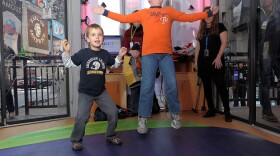 Kids play with the Kinect for Xbox 360 during a launch event in New York City.