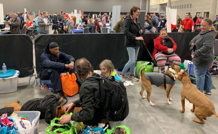 Organizers of the Homeless Connect say the event outgrew its old space at the Salvation Army and had to be moved to the city's large downtown convention center.