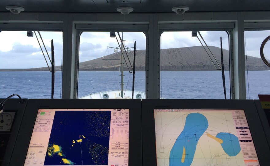 The island of Hunga Tonga-Hunga Ha'apai, pictured here in 2016, was completely obliterated. NASA scientists estimated the energy needed to destroy it at around 6-10 megatons.
