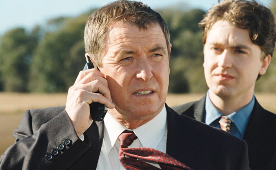 John Nettles as Detective Chief Inspector Tom Barnaby and Daniel Casey as Detective Sergeant Gavin Troy