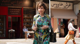Azar Nafisi on the set of Eran Riklis' Reading Lolita in Tehran