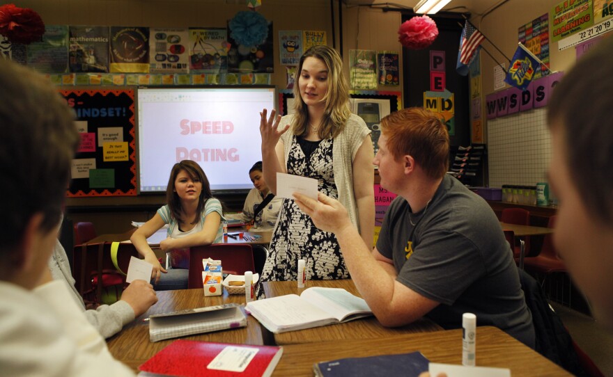 For many of these students, talk of polynomials elicited groans. Then Miss Hagan got them speed-dating.