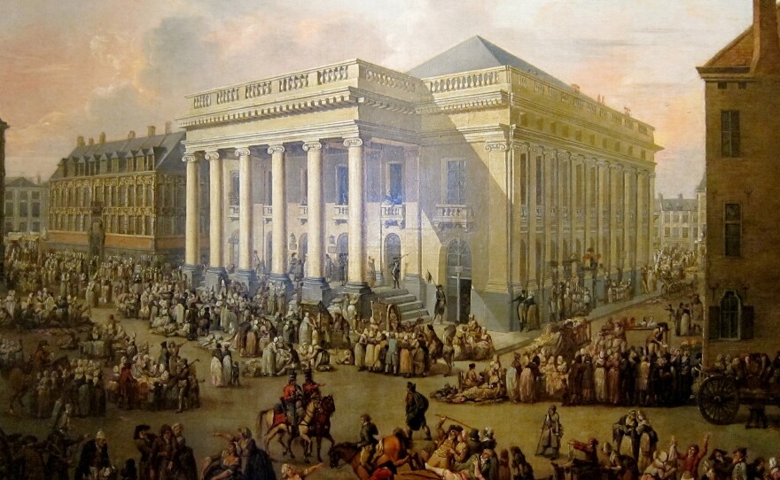 La Braderie, by François Watteau (known as Watteau of Lille) shows vendors, buyers and a bit of chaos at a Braderie in the late 19th century.