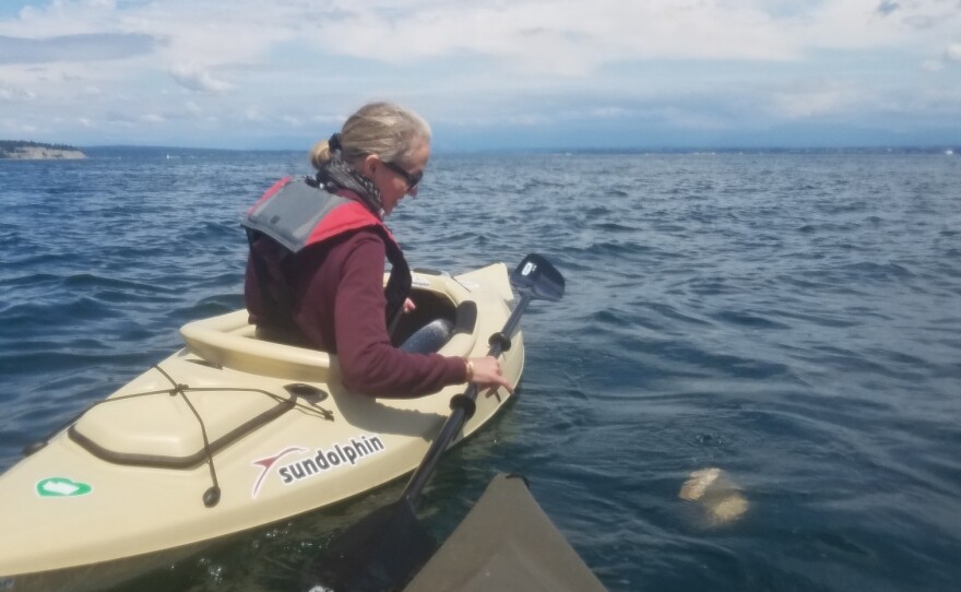 Just before the anniversary of van Spronsen's death, Ariel and her dad's second wife, Susan Harrell, kayaked onto Puget Sound. They brought along Van Spronsen's ashes and released them into the water.
