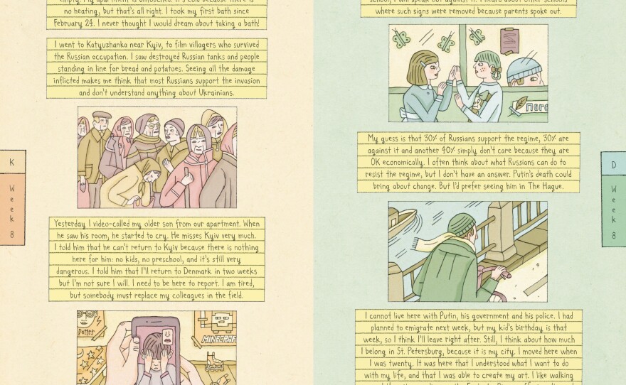 A page from Nora Krug's <em>Diaries of War. </em>