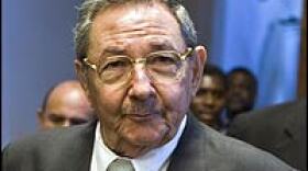 Cuban Acting President Raul Castro at the Presidential Palace in Havana, on Feb. 16, 2008.