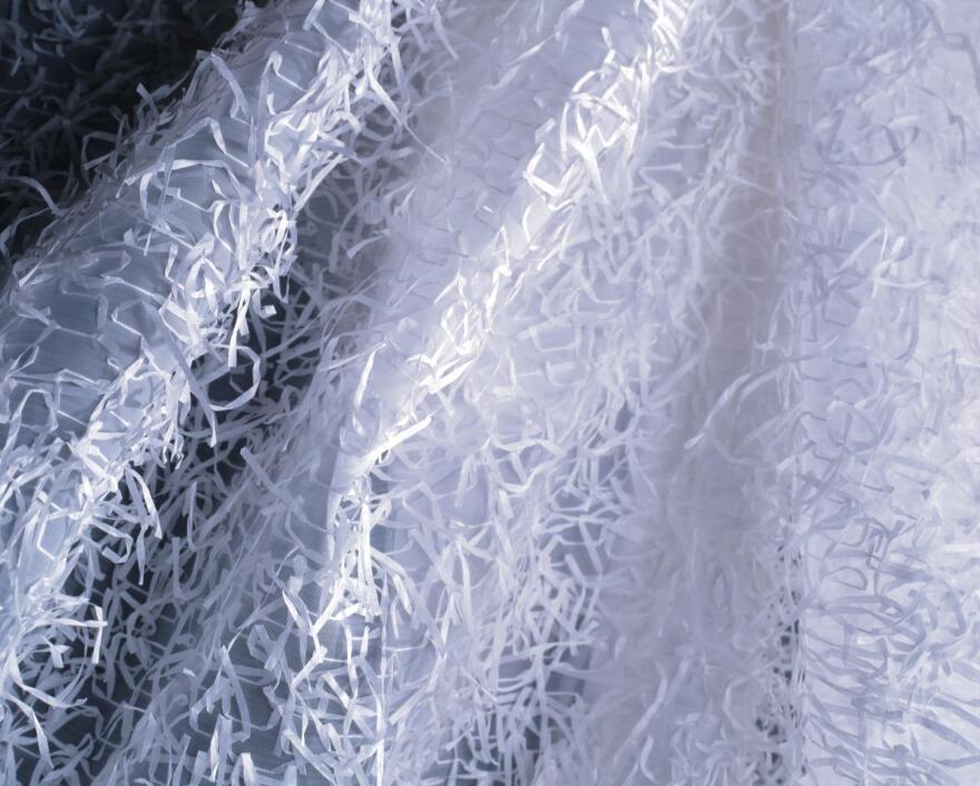Detail of "Patched Paper (1997)" by Reiko Sudo.