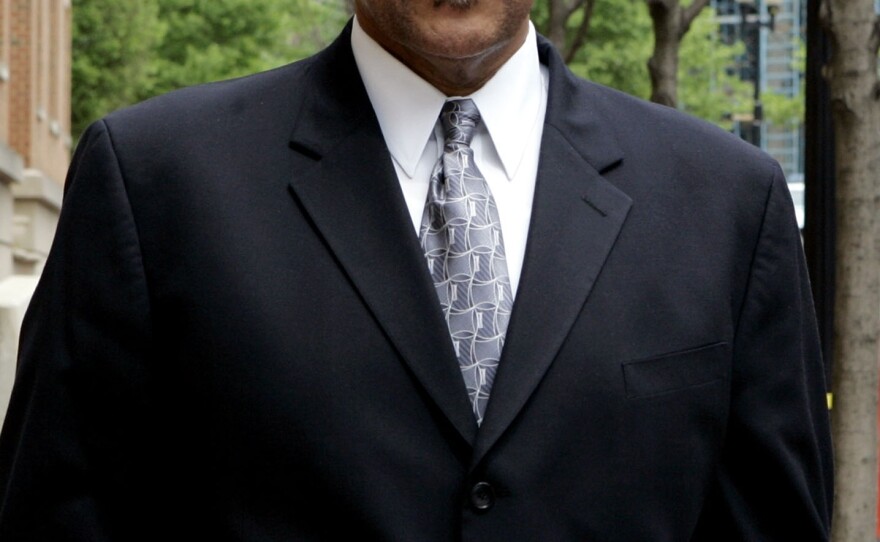 Vernon Jackson leaving the U.S. District Court in Alexandria, Va., in 2006. He later went to prison for three years on bribery charges.