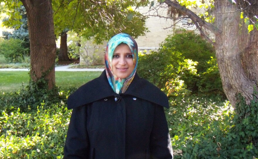 Hanan Isweiri is a Ph.D. student at Colorado State University. She flew to Libya in January to visit with family after her father's death. She was able to re-enter the U.S. Saturday.