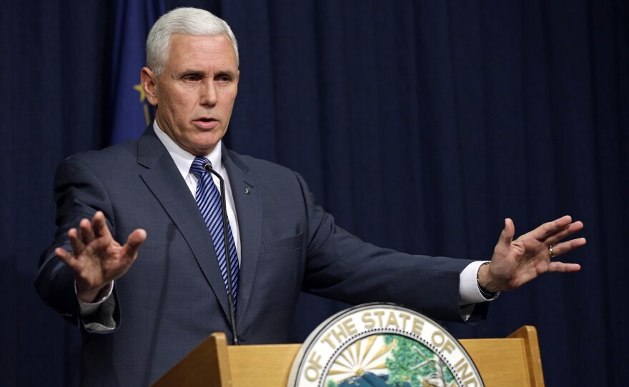 Though still opposed to legalizing needle exchanges throughout the state, Indiana Gov. Mike Pence told reporters Thursday he will temporarily permit the strategy in Scott County.