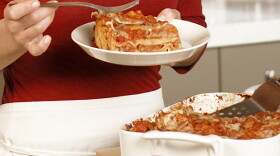Promotional photo of a plate of lasagna from "Everyday Food." 
