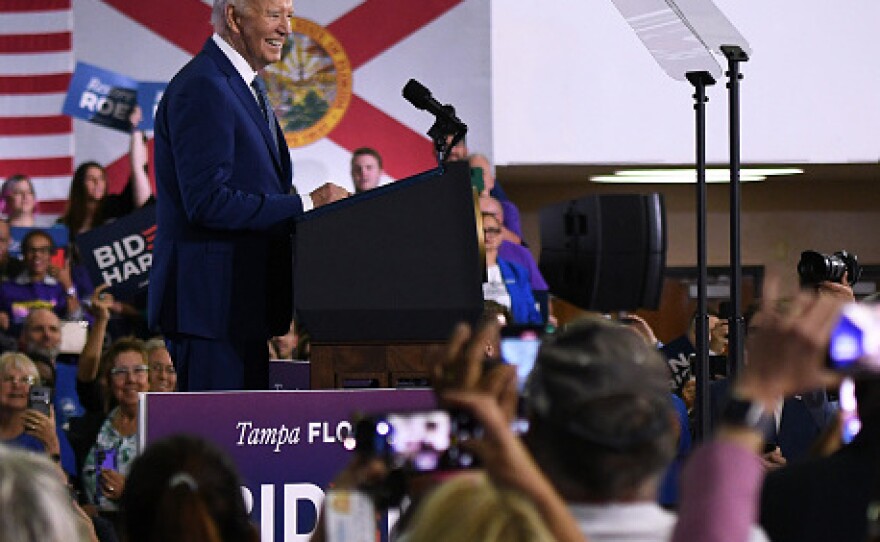 President Joe Biden spoke at a pro-reproductive rights event in Tampa, Florida on Tuesday.