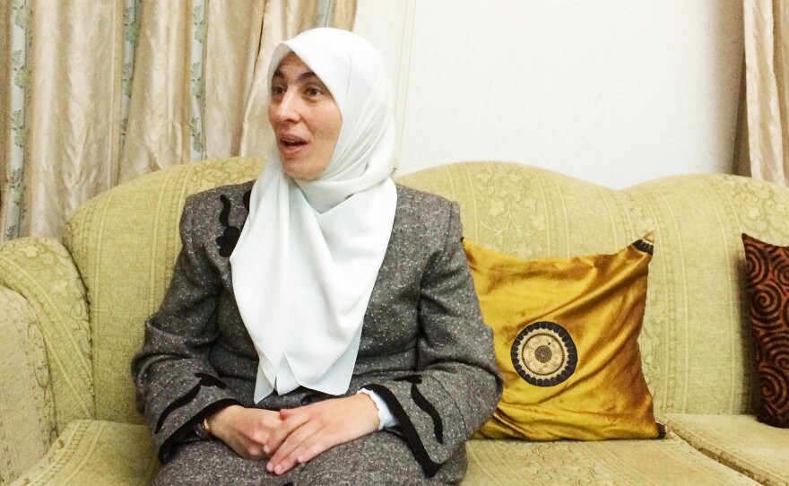 Dima Tahboub is the spokesperson for the Islamic Action Front, a group aligned with the Muslim Brotherhood. The front is legal, but Jordan's political system limits its clout and the king has the final say on important matters.