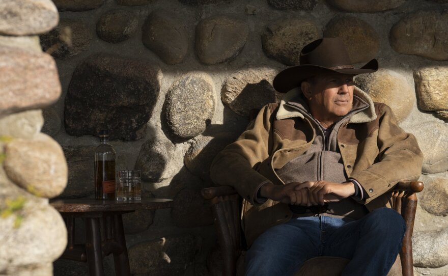 Kevin Costner as John Dutton in <em>Yellowstone</em>