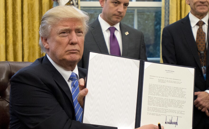 President Trump holds an executive order in January imposing the "Mexico City policy," which bans federal funds going to overseas organizations that perform or "promote" abortions. A fundraising effort initiated by a Dutch government minister has raised $300 million for affected organizations.