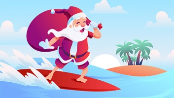Surfin’ Santa 