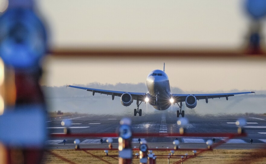 A passenger jet takes off from Reagan National Airport in Washington, D.C., last year.