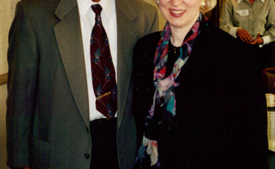 2014 Asian Pacific American Heritage Month Local Hero, Dr. Madhavan with former Prime Minister of Canada, Kim Campbell.