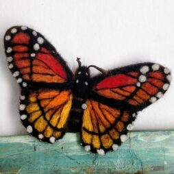 Needle Felting: Wool Needle Felt Butterfly Making