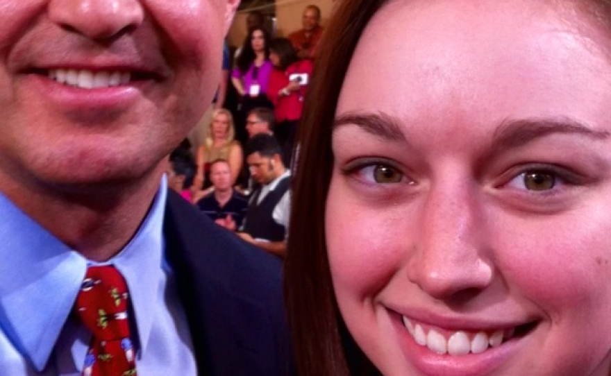 Kate Kafonek took this selfie with Martin O'Malley last year at an event in Baltimore.