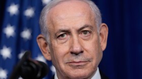 Israel's Prime Minister Benjamin Netanyahu listens during a news conference with President Donald Trump at Mar-a-Lago, Monday, Dec. 29, 2025, in Palm Beach, Fla.