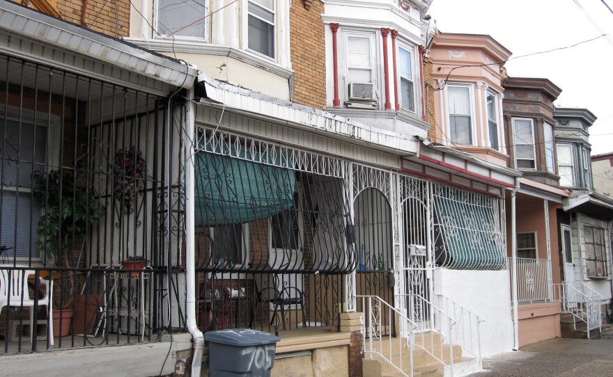 Because of the city's high crime rate, protective iron bars encase the front porches of many houses in Camden. Residents call them "bird cages."