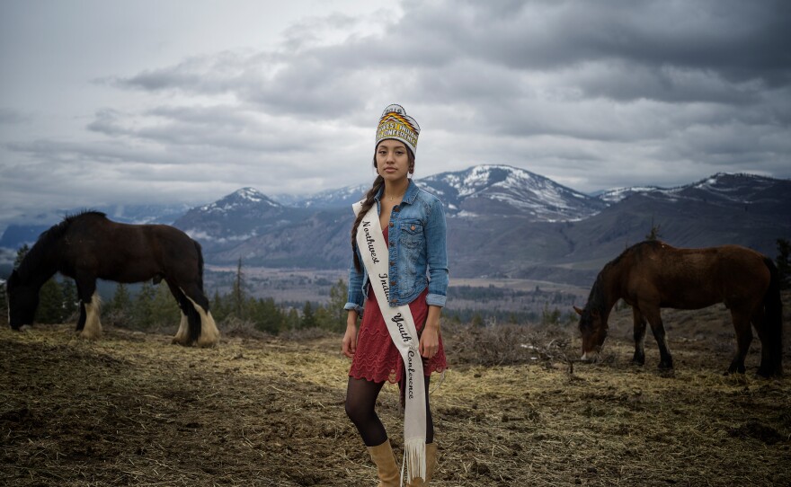"Running has been my absolute passion and my stability. My track coach told me I would just be another stupid Indian runner with no chance in the real running world. I let those words motivate and push me until I earned the fastest times in the school," says Hannah Tomeo of the Colville, Yakama, Nez Perce, Sioux and Samoan nations.
