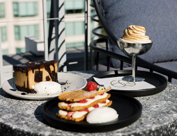 Selection of desserts