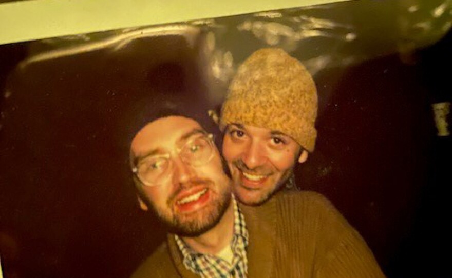 Cooper Lewis (left) and his husband Gabriel Riazi.