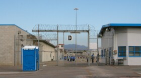 Exercise yard in D block, Donovan State Prison. Sept 1 2015