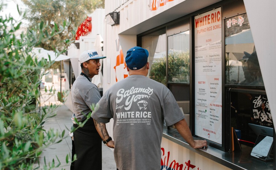 Phillip Esteban at the opening of his new restaurant in Montebello. Oct. 4, 2024