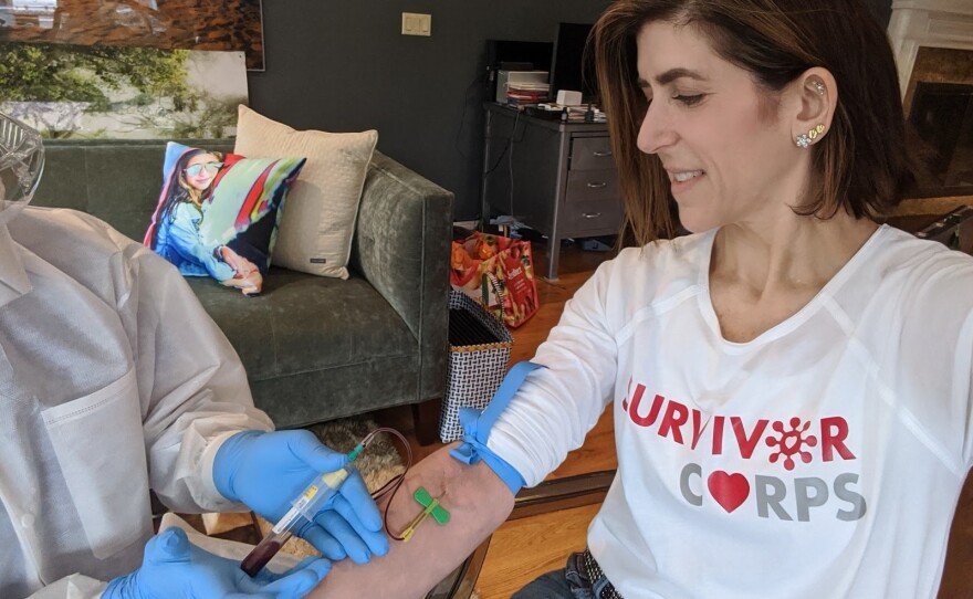 After testing positive for COVID-19, Diana Berrent established Survivor Corps, a grassroots clearinghouse for COVID-19 survivors interested in donating blood plasma to organizations developing therapies that might combat the disease.