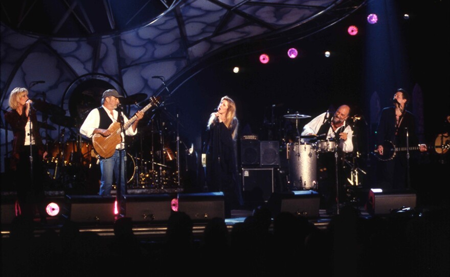 Fleetwood Mac performs songs from their best-selling 1977 album "Rumours" in a 20th anniversary reunion concert in Los Angeles.