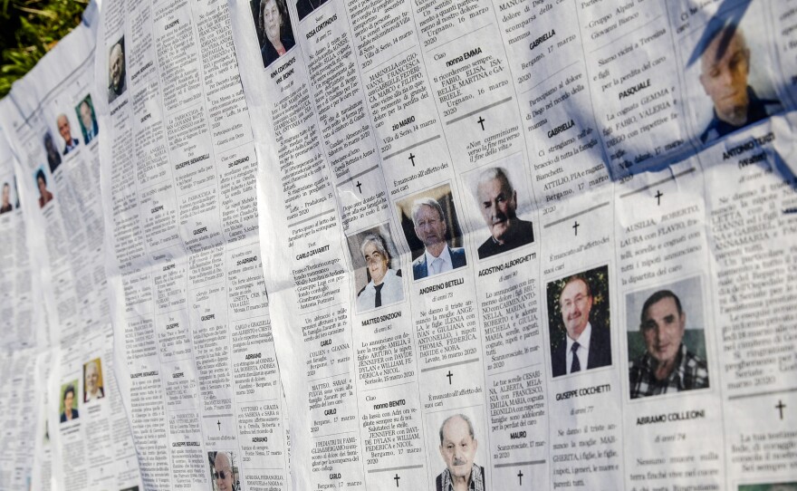 The obituaries section of local newspaper Eco di Bergamo stretched several pages long earlier this week at the heart of the hardest-hit province in Italy's hardest-hit region of Lombardy.