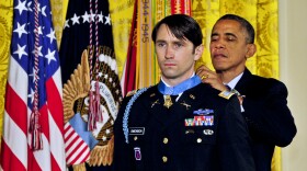 President Obama awards retired Army Capt. William Swenson the Medal of Honor.