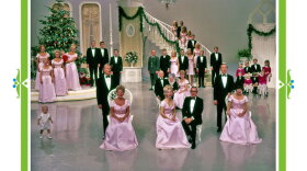 The King family performing on stage. 