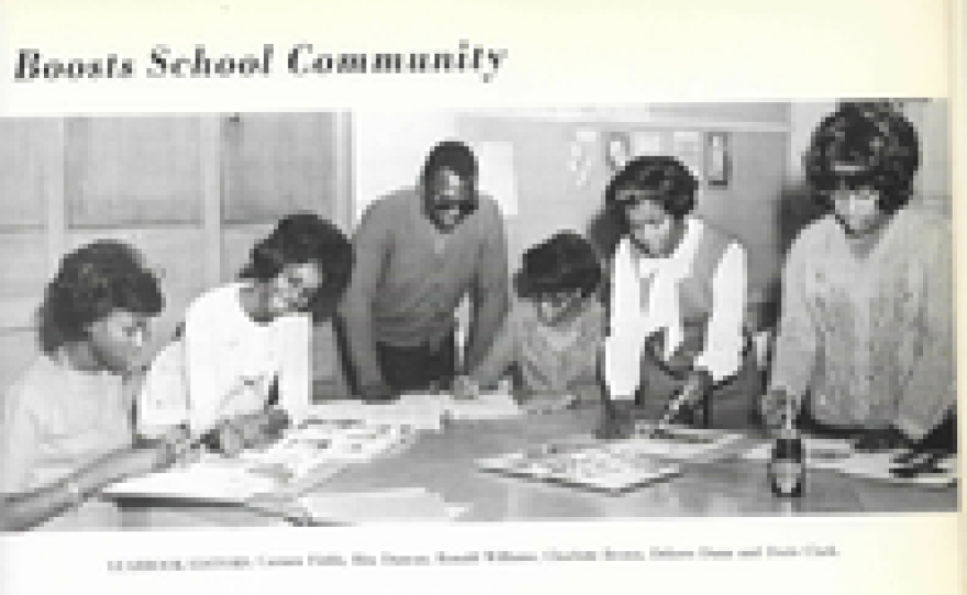 A page from Carmen Field's 1966 high school yearbook. Fields grew up in Tulsa, Okla., and says that in her segregated community, she felt supported, valued and welcomed.