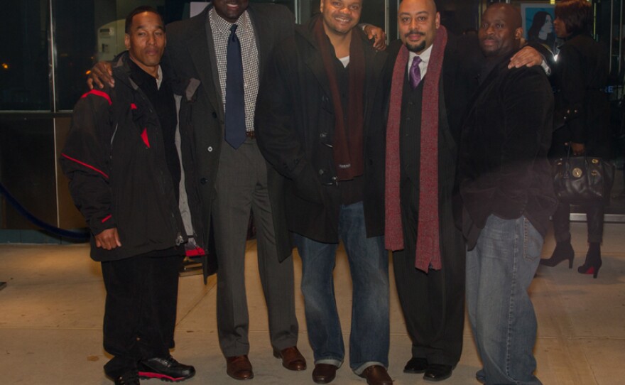 The Central Park Five: (L to R) Korey Wise, Yusef Salaam, Kevin Richardson, Raymond Santana and Antron McCray taken November 15, 2012.