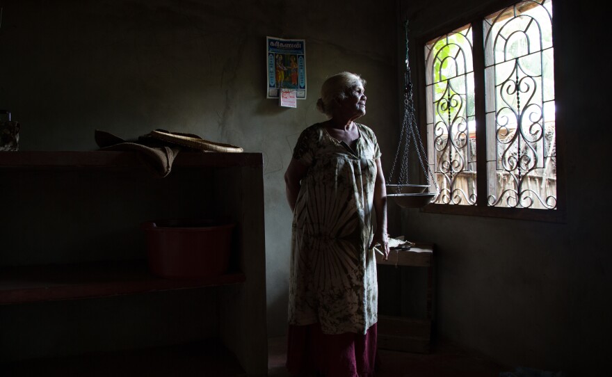 Kuneswary looked in every camp for her son. He was the sole breadwinner of the house, working as a fisherman.