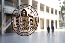 The official seal for the city of San Diego appears on a door to City Hall in this undated photo. 