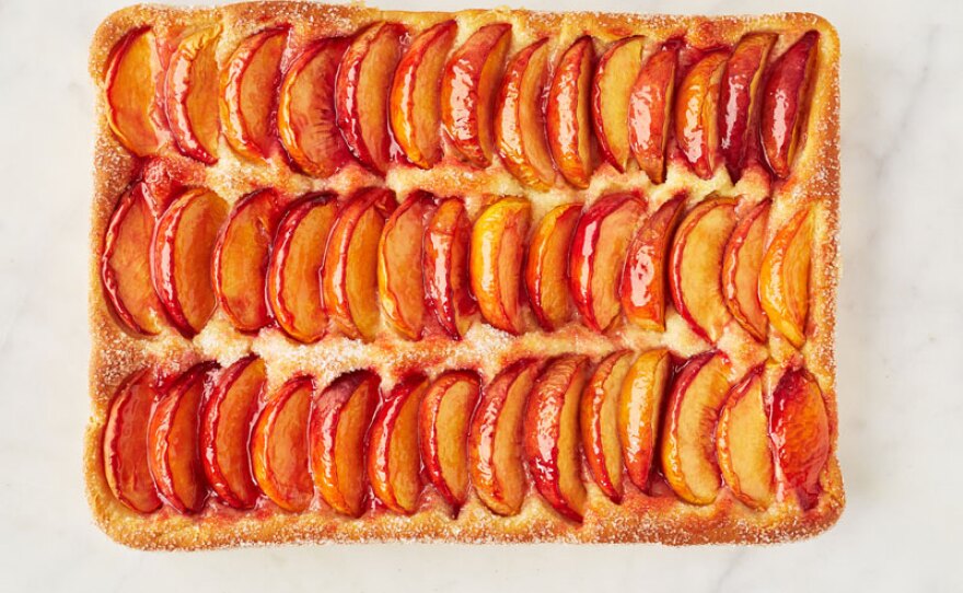 In “Mid-Atlantic,” Martha introduces a local summertime favorite, Baltimore peach cake.